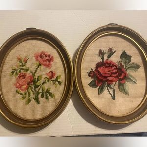 Vintage Hand Embroidery Rose Pictures